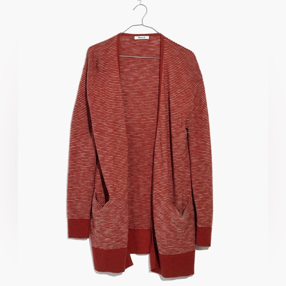 Madewell Summer Ryder Orange Lightweight Cardigan Size XS